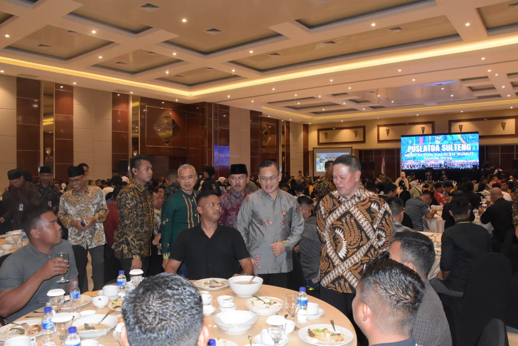 Jamu Makan Malam Atlet Puslatda Sulteng PON XXI Aceh Sumut, Kapolda Puji Danrem 132/Tdl