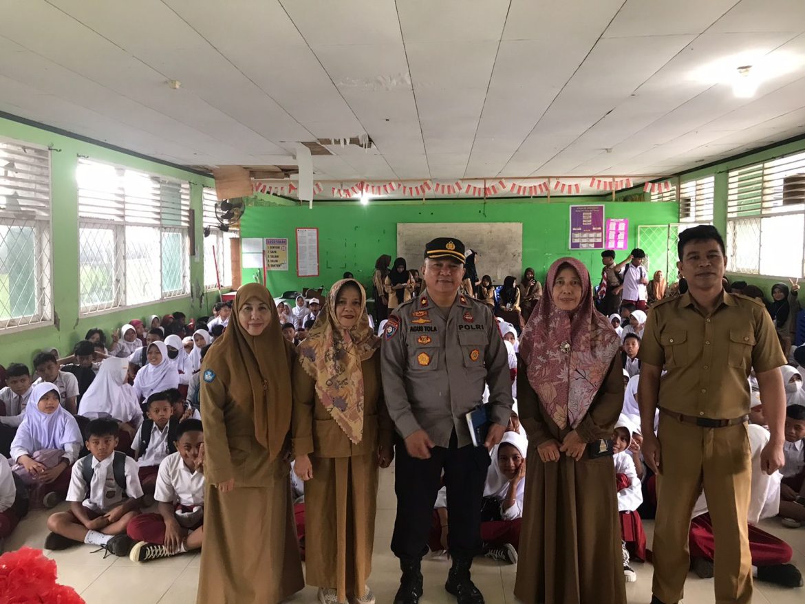 Peduli kelompok Remaja, Polda Sulteng turut mengisi MPLS tingkat SMP