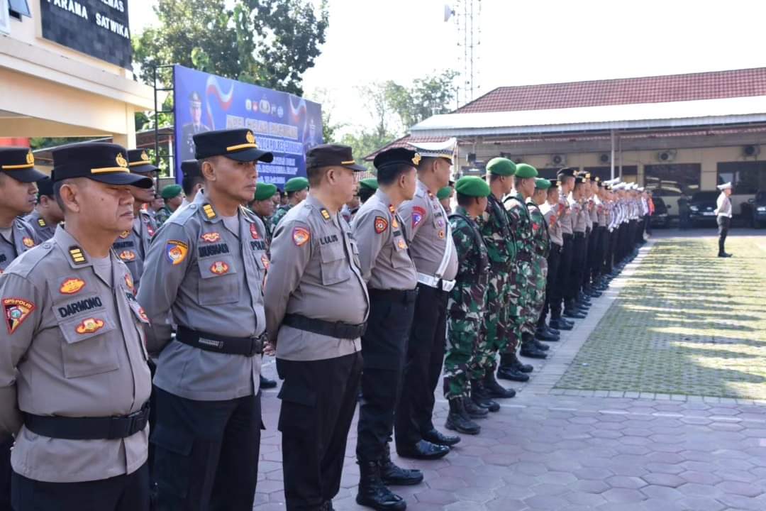 Apel Gelar Pasukan Operasi Patuh Candi 2024 Dilaksanakan di Halaman Mapolres Grobogan