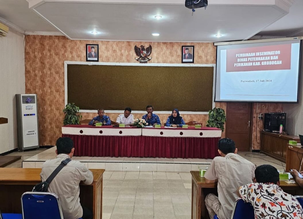 Para Inseminator Dinas Peternakan dan Perikanan Kabupaten Grobogan Mendapatkan Pembekalan Dan Bintek 