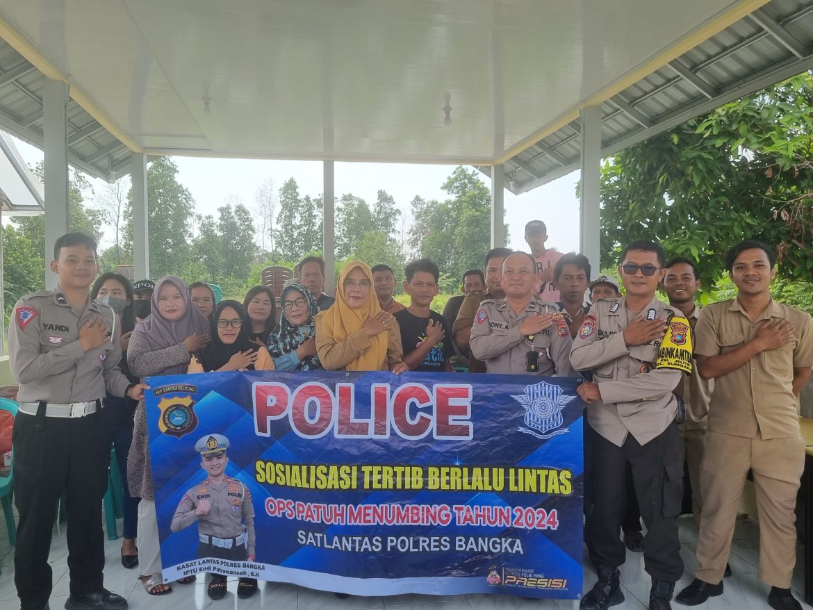 Satlantas Bangka Kunjungi Kelurahan Jelitik Sosialisasi Operasi Patuh