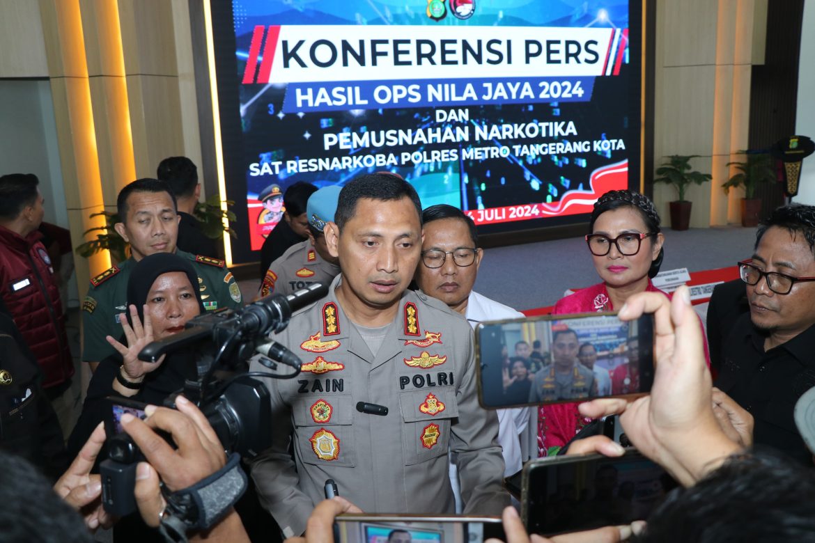 Operasi Nila Jaya 2024, Polisi Tangkap 23 Tersangka Berikut Barang Bukti 2,8 kg Sabu, 1.680 Ekstasi dan 7.444 Obat daftar G di Tangerang