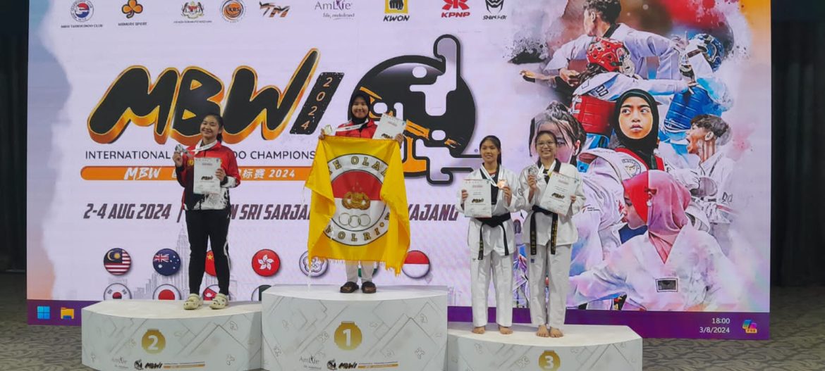 Menyala!!!! Dua Polwan Polda Babel Raih Medali Emas Di Event MBW International Taekwondo Championship 2024 Di Malaysia