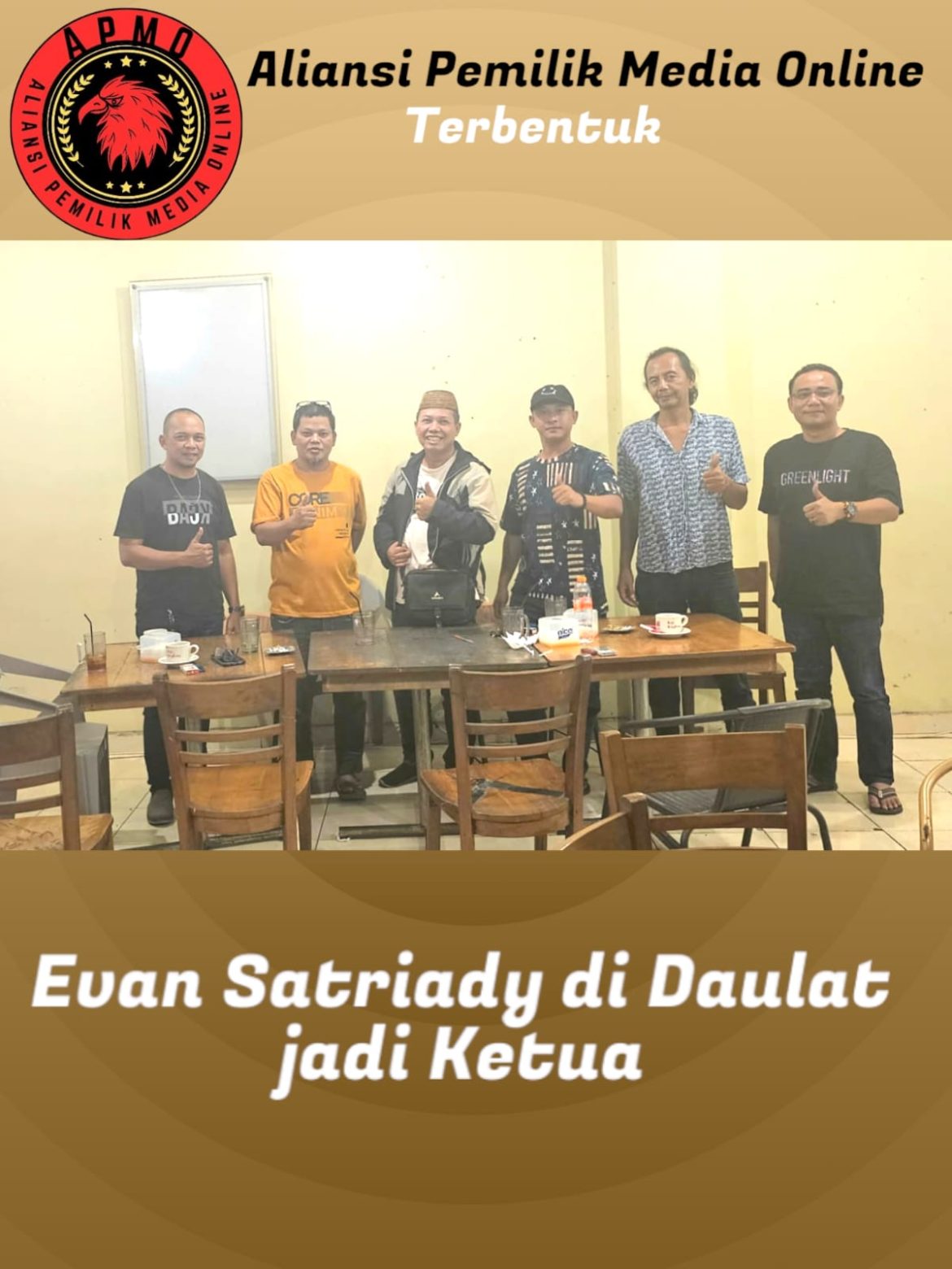 Semuah Perkumpulan PemilikPemilik Media Online yang ada Di Bangka Belitung yang Bernama Aliansi Pemilik Media Online (APMO ) Beru saja dinCanangkan (04/08.