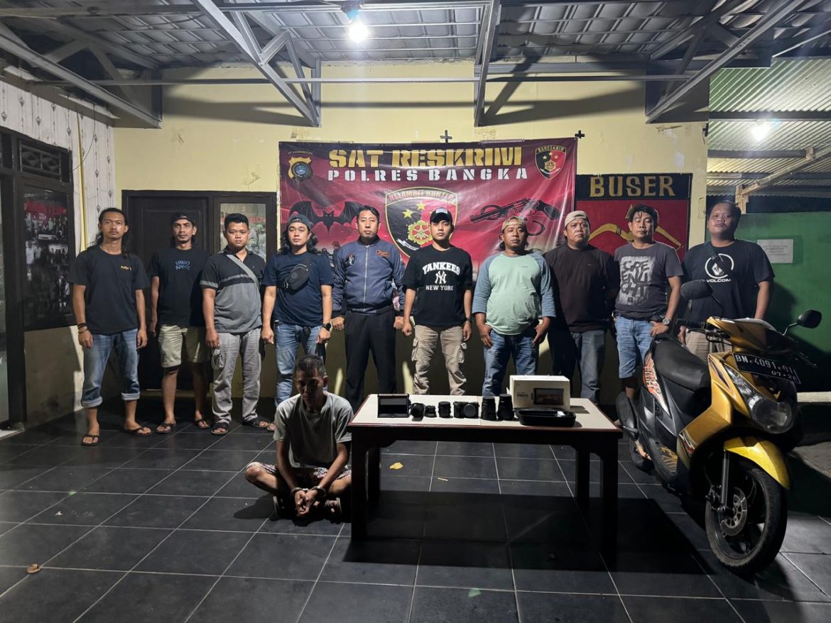 Tim Kelambit Satreskrim Polres Bangka Dan Polsek Pemali Berhasil Ungkap Kasus Pencurian Dengan Pemberatan.