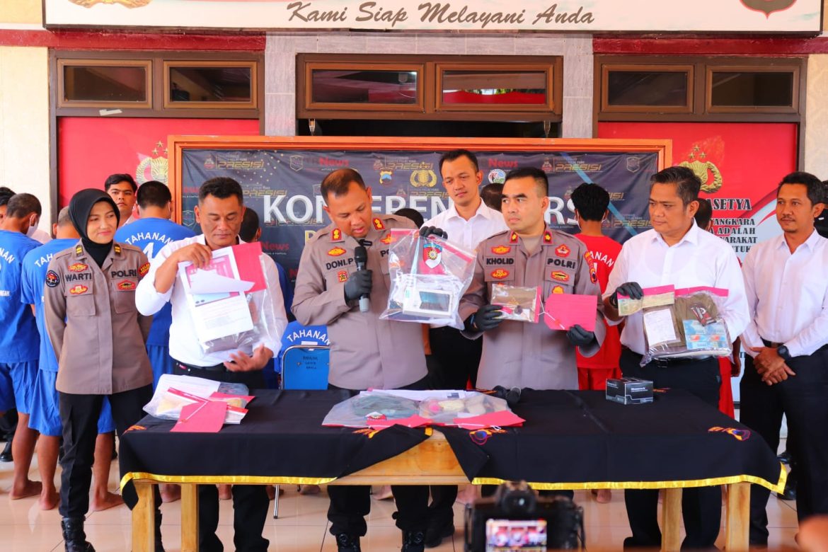Polres Pekalongan Ungkap 9 Kasus Selama Juli 2024
