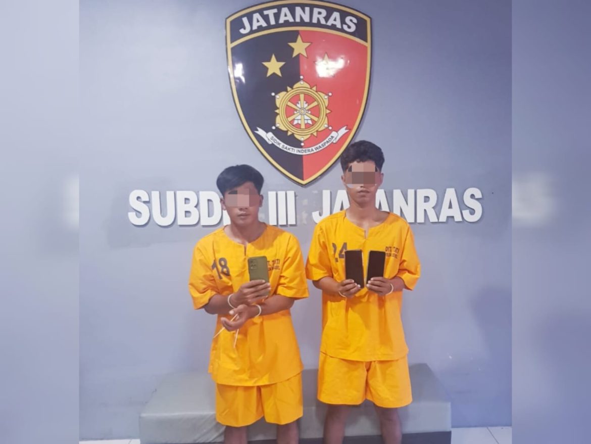 Nekat Curi Handphone, Dua Pekerja Penggali Saluran Air Di Sungaiselan Dibekuk Tim Jatanras Polda Babel