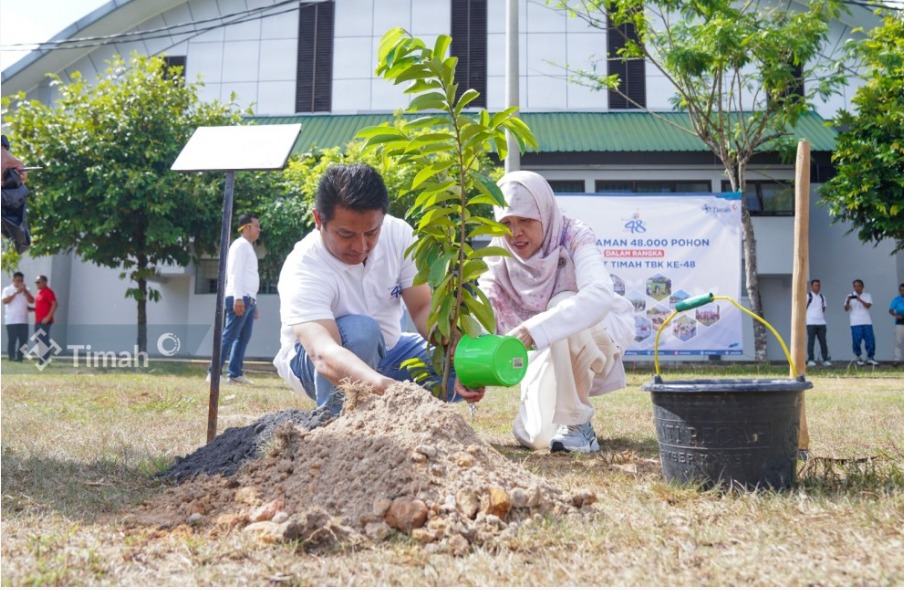 Rangkaian Kegiatan HUT Ke- 48 PT.Timah: Bulan Bakti dan TanamPohon hingga Berbagi Kebahagiaan Bersama Karyawan