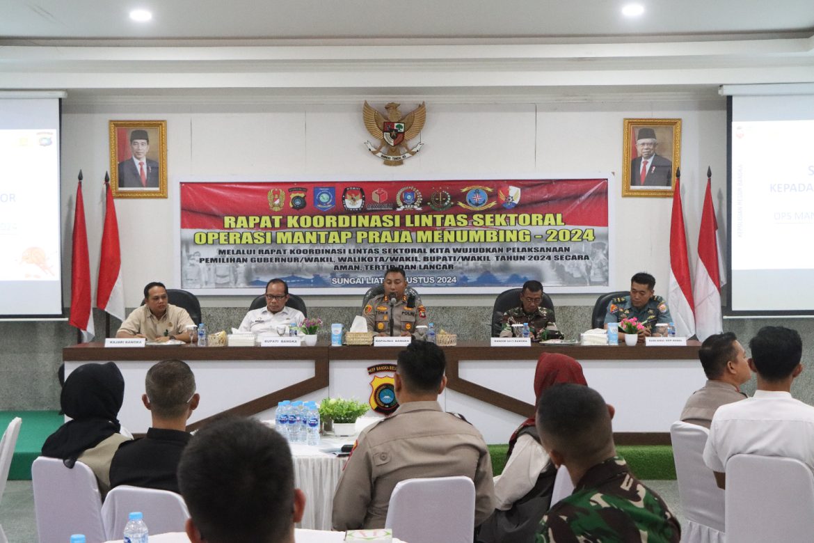 Polres Bangka Gelar Rakor Lintas Sektoral  Kesiapan Operasi Mantap Praja Menumbing 2024