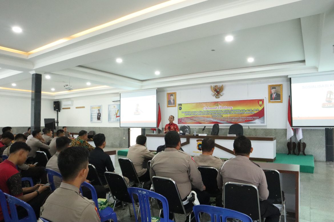 Bidkum Polda Kep.Babel Sosialisasi dan Penyuluhan Di Polres Bangka
