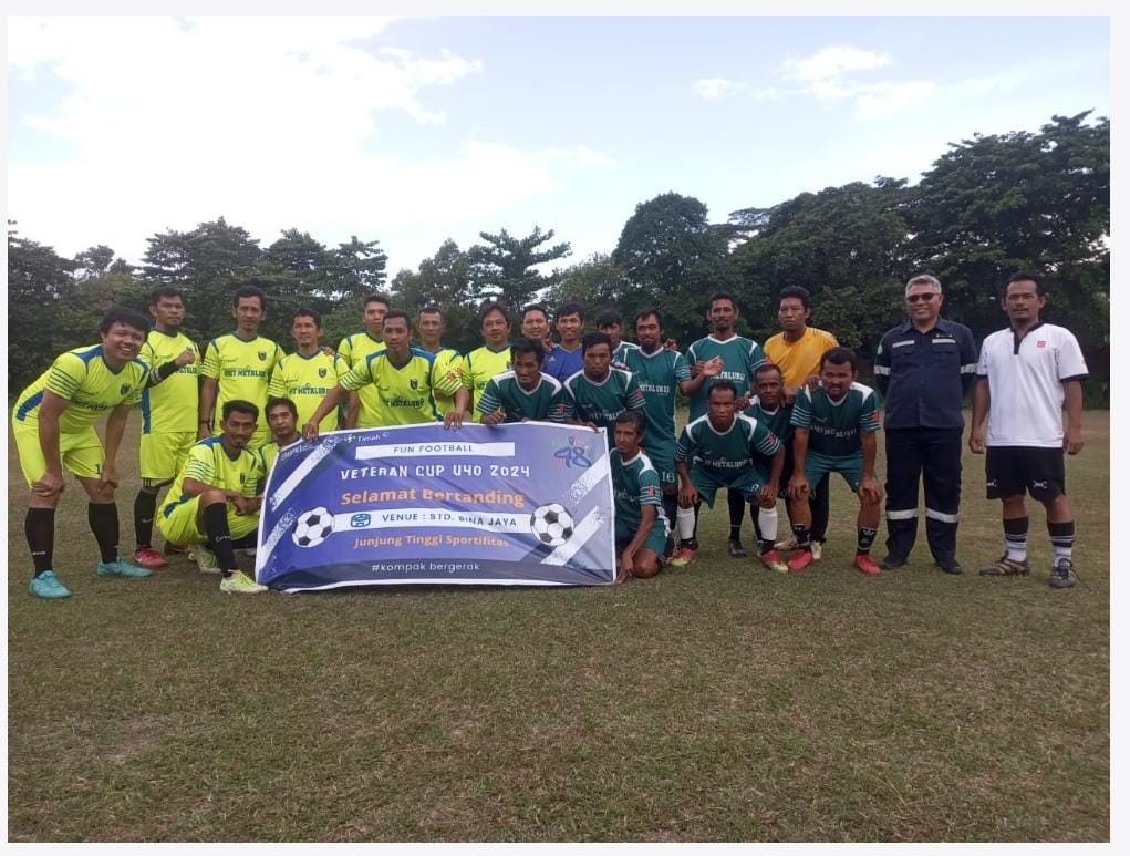 2Rayakan HUT ke-79 RI, PT Timah Gelar Liga Sepakbola Veteran U-40 yang Meriah di Mentok