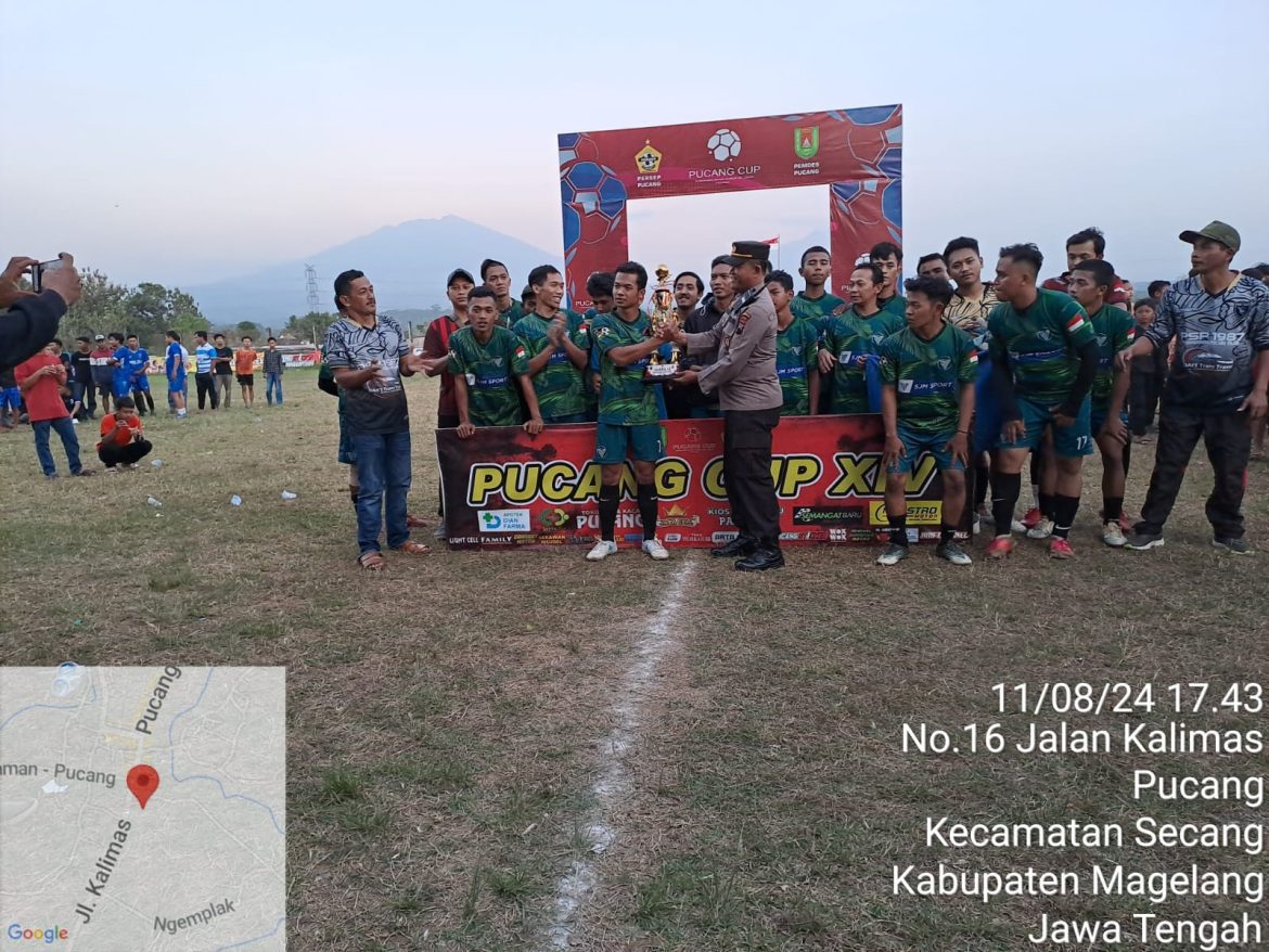 Polsek Secang Amankan Kegiatan Turnamen Sepak Bola Grand Final Pucang Cup 2024