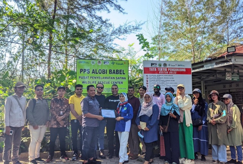 PT Timah dan Yayasan Alobi Tampilkan Rehabilitasi Satwa di Hadapan Mahasiswa Lintas Negara