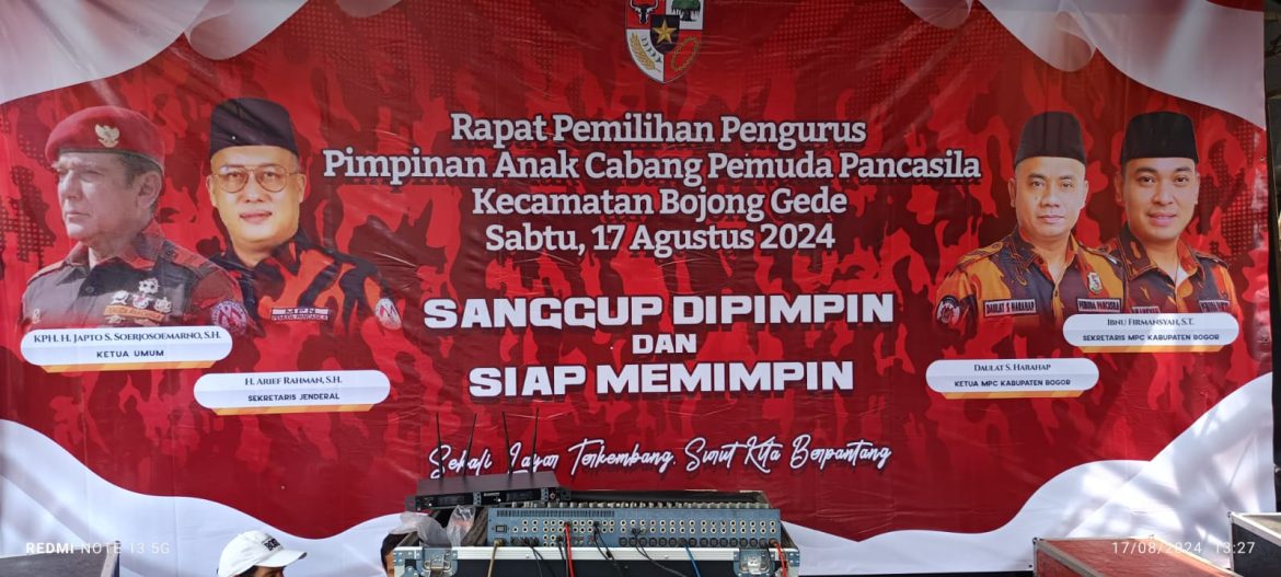 Rapat Pemilihan Pengurus Pemuda Pancasila PAC Bojong Gede
