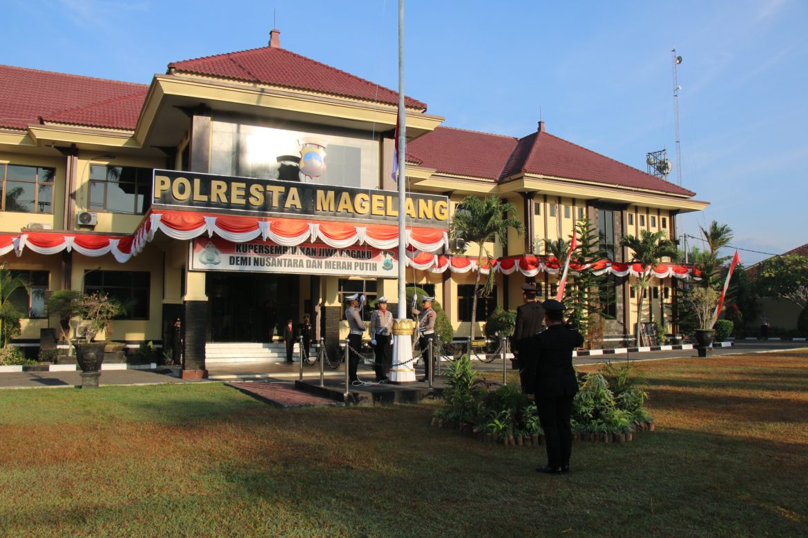 Gelaran Upacara Kemerdekaan RI di Polresta Magelang Berlangsung Khidmat