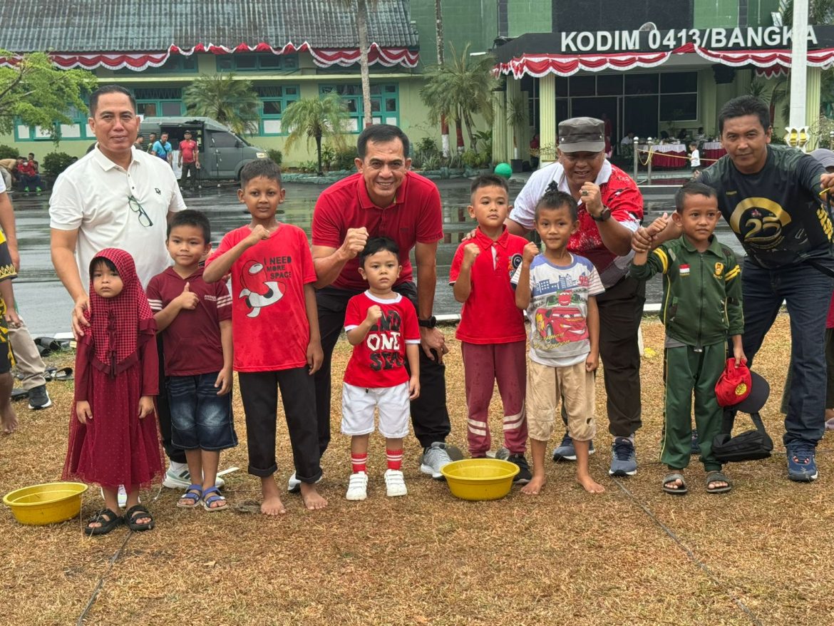 Peringati HUT RI Ke- 79 , KOREM 045 / Gelar Berbagi Perlombaan
