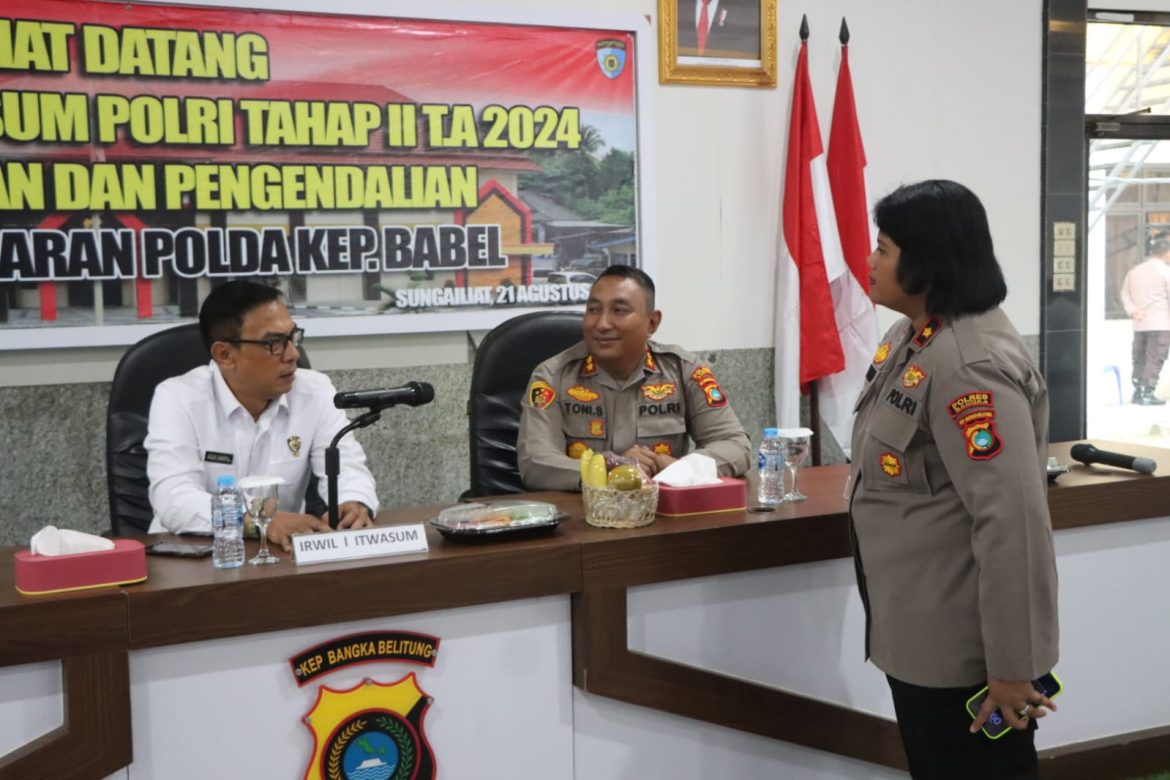 Itwasum Polri Lakukan Audit Kinerja Polres Bangka