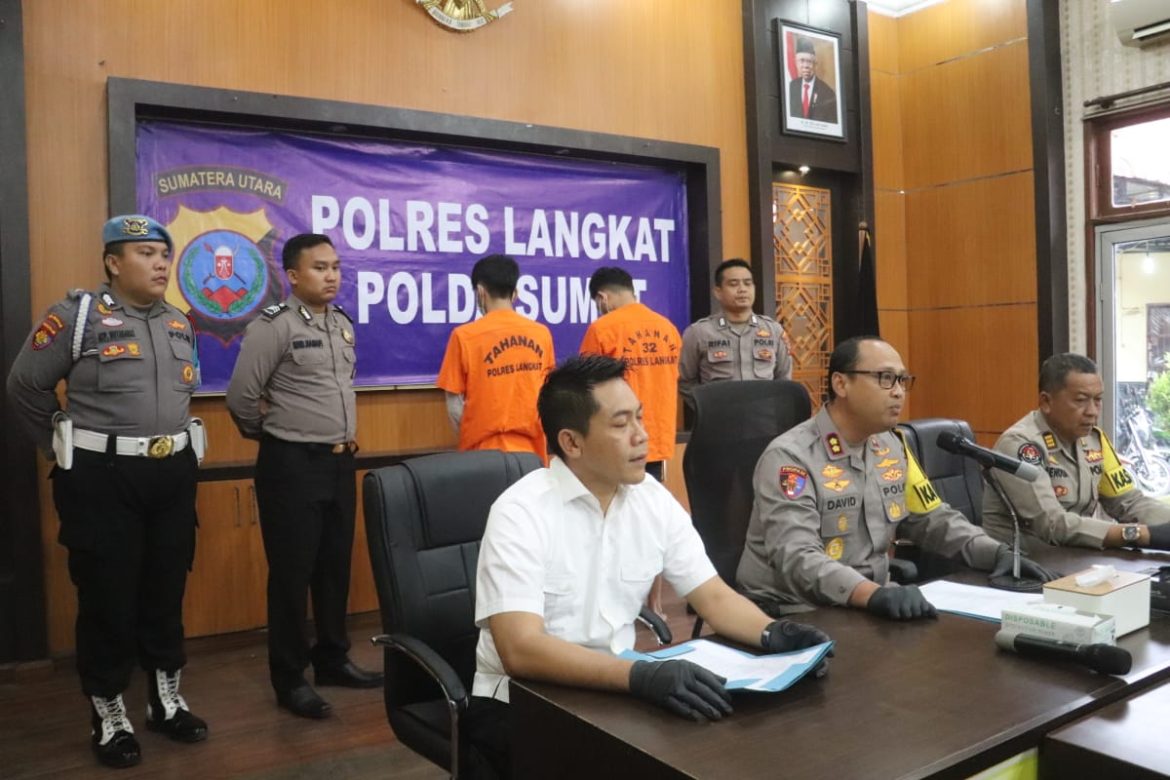 Kurun Waktu 1 Bulan menjabat, Kapolres Langkat ungkap Tindak pidana Narkotika 20 Kg Sabu.