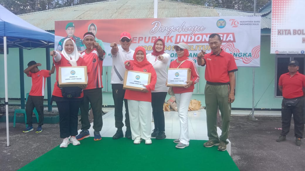 Dengan Semangat HUT RI Ke 79, Kodim 0414 Belitung Gelar Berbagai Perlombaan