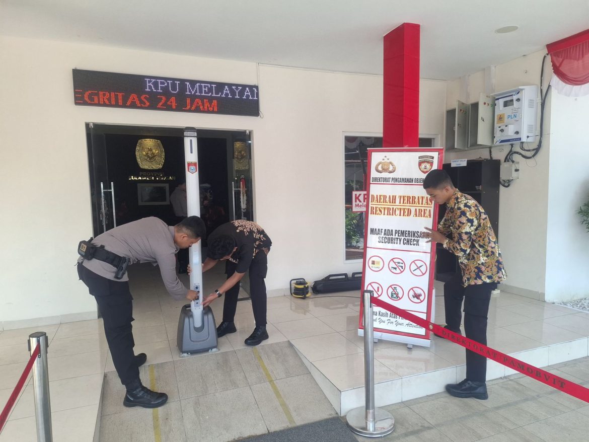 Pastikan Pengamanan KPU Sulteng, Wakaops Mantap Praja Tinombala Cek Ke Lapangan