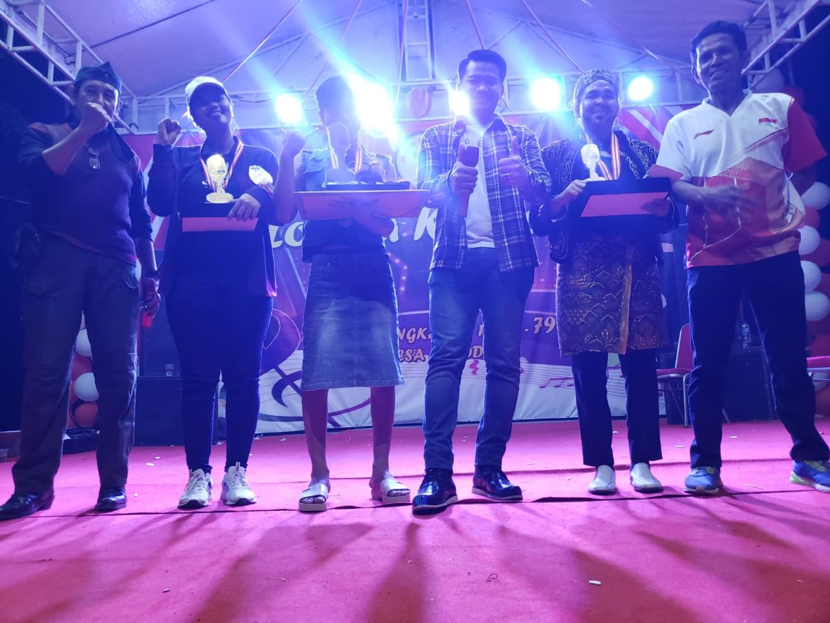 Semarak HUT RI Ke 79 Kepala desa Kohod Kecamatan Pakuhaji adakan Lomba Karaoke