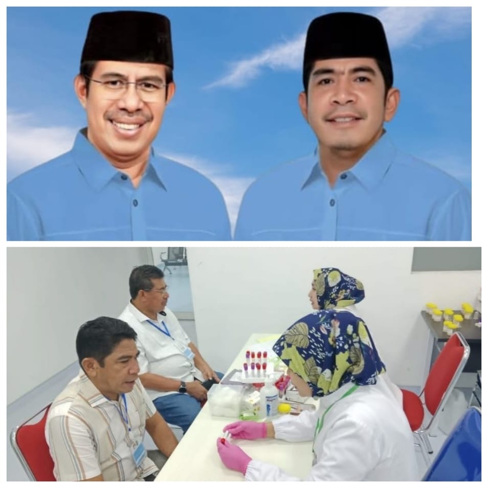 Usai Jalani Pemeriksaan Kesehatan, Paslon BK-UHS Optimis Menangkan Pilkada Halsel