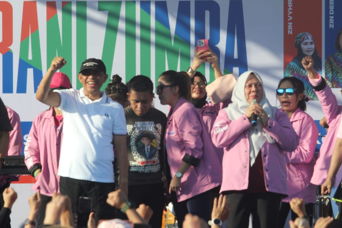 Satgas OMP Tinombala Amankan Kemeriahan Zumba Party BERANI
