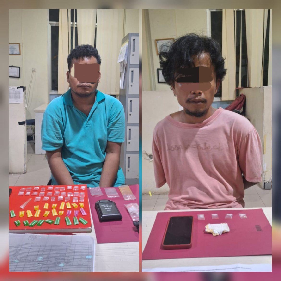 Simpan Puluhan Paket Kecil Sabu Dirumah, 2 Pria Diringkus Tim Satresnarkoba Polresta Pangkalpinang