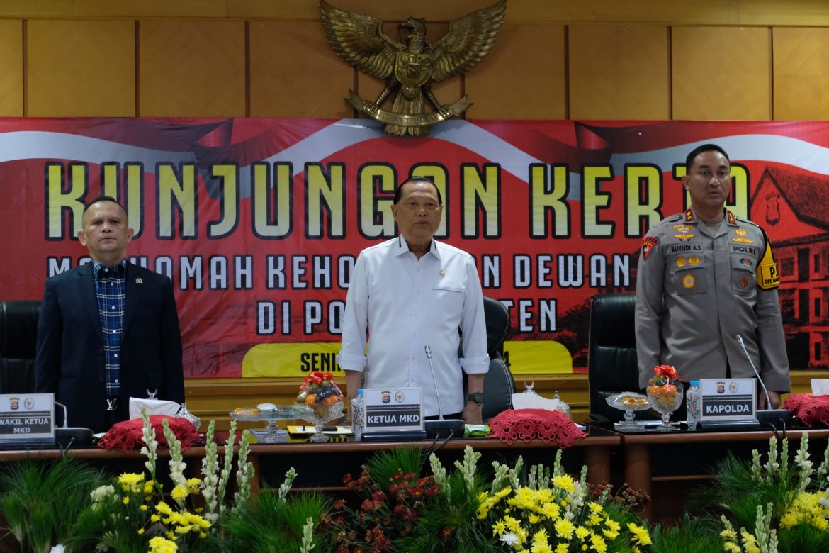 Polda Banten Terima Kunjungan Kerja Mahkamah Kehormatan DPR RI