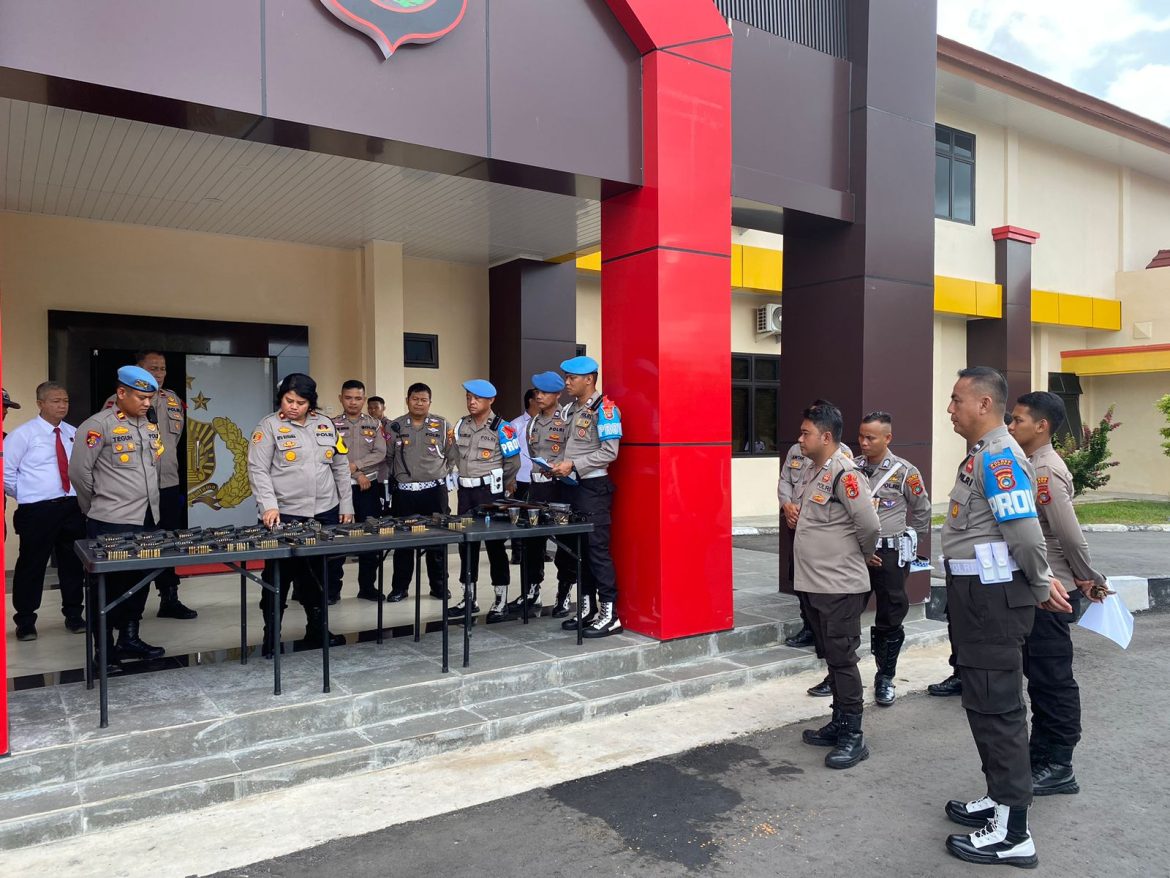 Waka Polres Bangka Cek Kesiapan Senjata Api, Pastikan Siap Pakai dalam Tugas