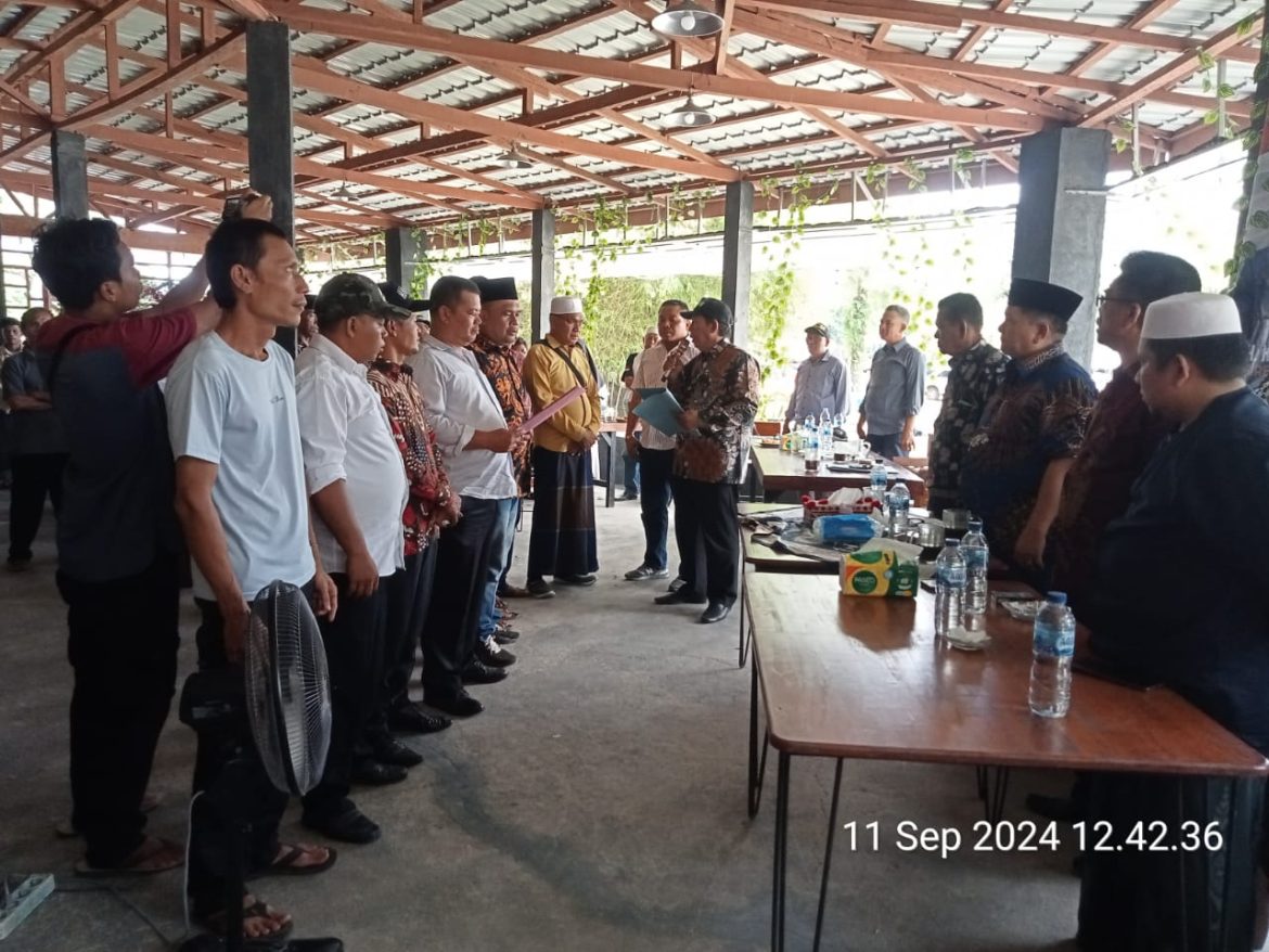 Tim Pemenangan Dan Relawan Paslon Bupati “HARAPAN” Kec. Btg Onang-Hulu Sihapas Telah DiKukuhkan 