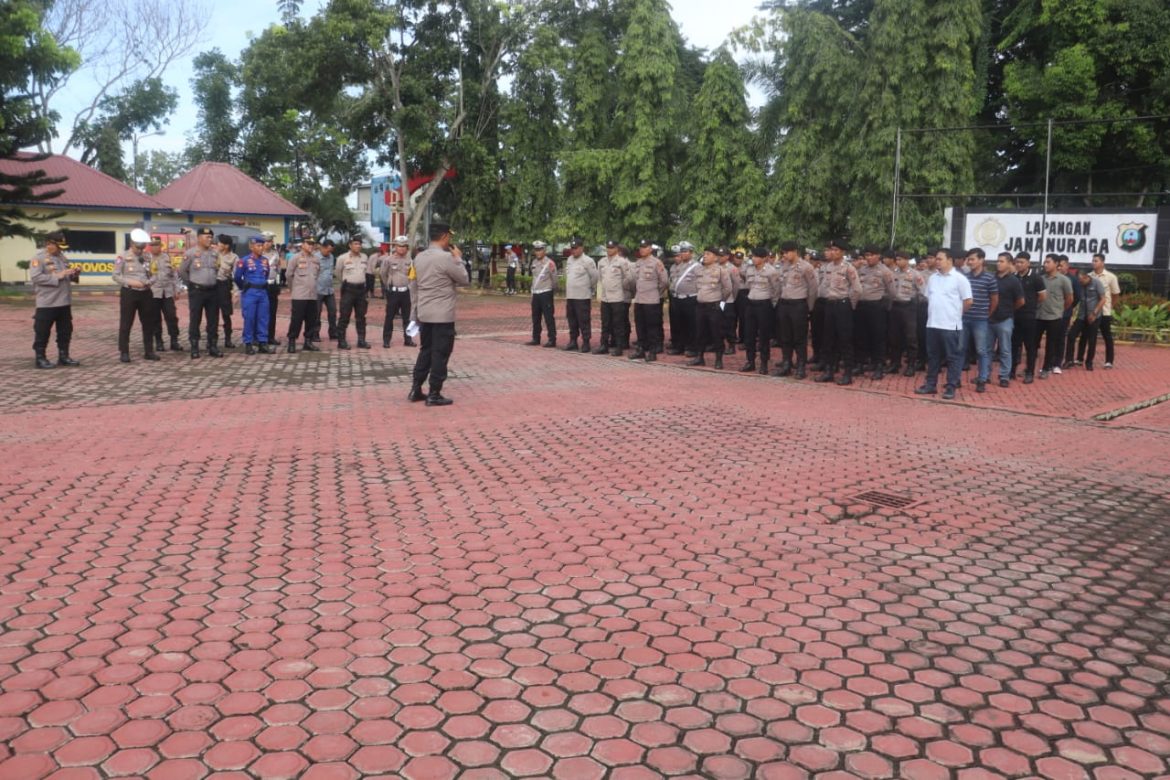 Polres Langkat Simulasi Pengamanan Cabor Sambo PON XXI Tahun 2024 Aceh-Sumut