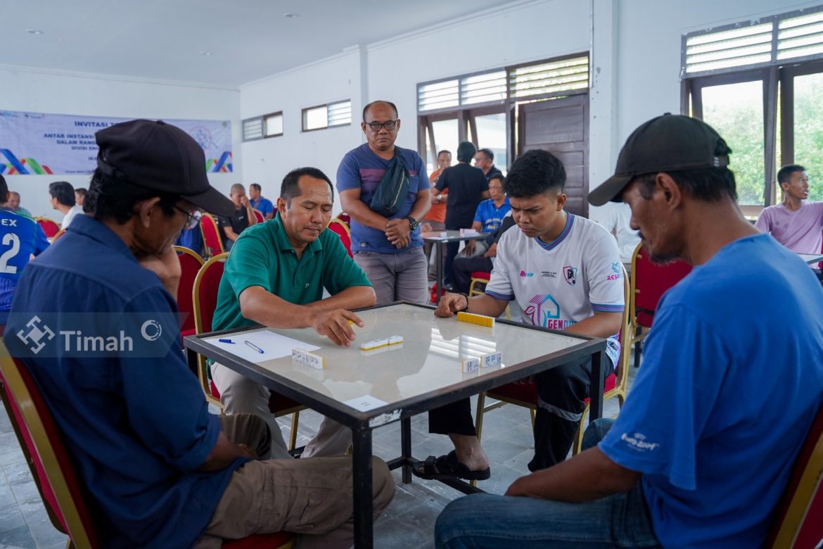PT Timah Ajak Instansi Bersinergi Lewat Tournament Gaple dan Catur di Sungailiat