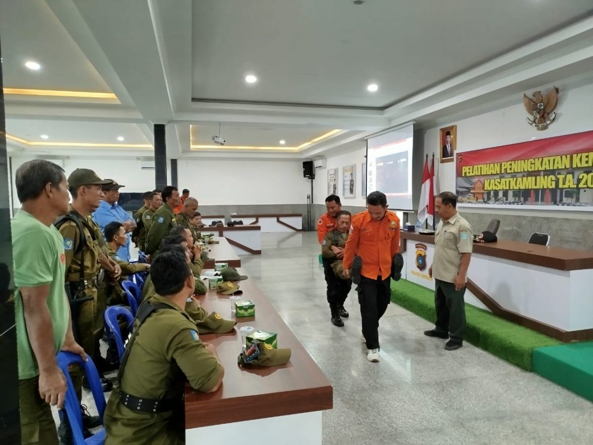 Perkuat SInergi, Polres Bangka Gelar Pelatihan Peningkatan Kemampuan Kasatkamling