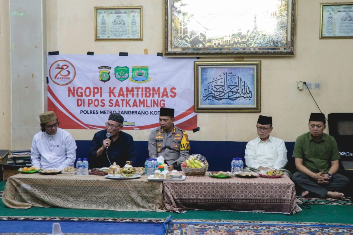 Ngopi Kamtibmas di Wilayah Hukum Polsek Benda, Ini Pesan  Kapolres
