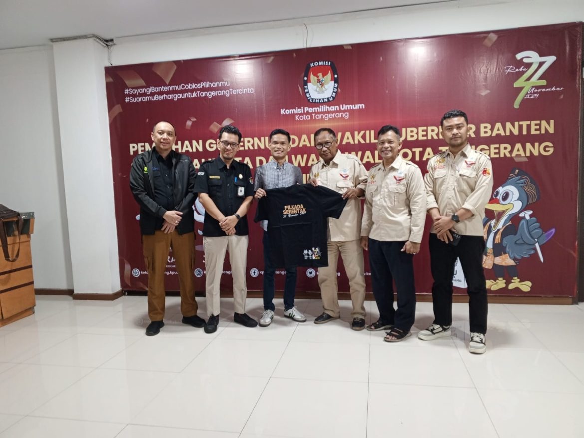 Gabungnya Wartawan Indonesia (GWI) Lakukan Audensi Pada KPUD Kota Tangerang , sukseskan pilkada 2024