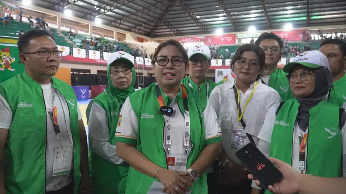 Tim Medis Langkat Sigap Kawal Atlet Sambo di PON XXI Aceh-Sumut 2024.