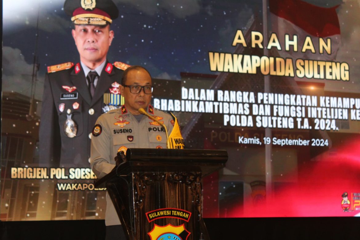 Kumpulkan Bhabinkamtibmas dan Fungsi Intelkam, Polda Sulteng berikan Katpuan Menjaga Sitkamtibmas di Sulteng