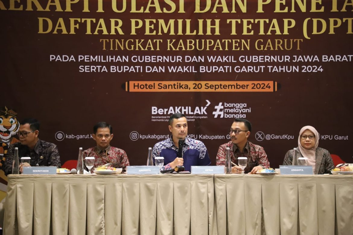KPU Garut Tetapkan 2.005.168 Pemilih dalam DPT Pilkada 2024