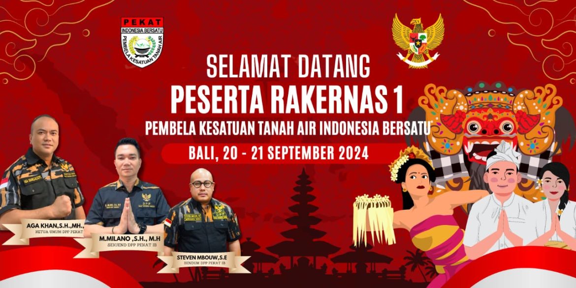 Jadi Kader Militan, Pesan Milano Dalam Rakernas PEKAT IB