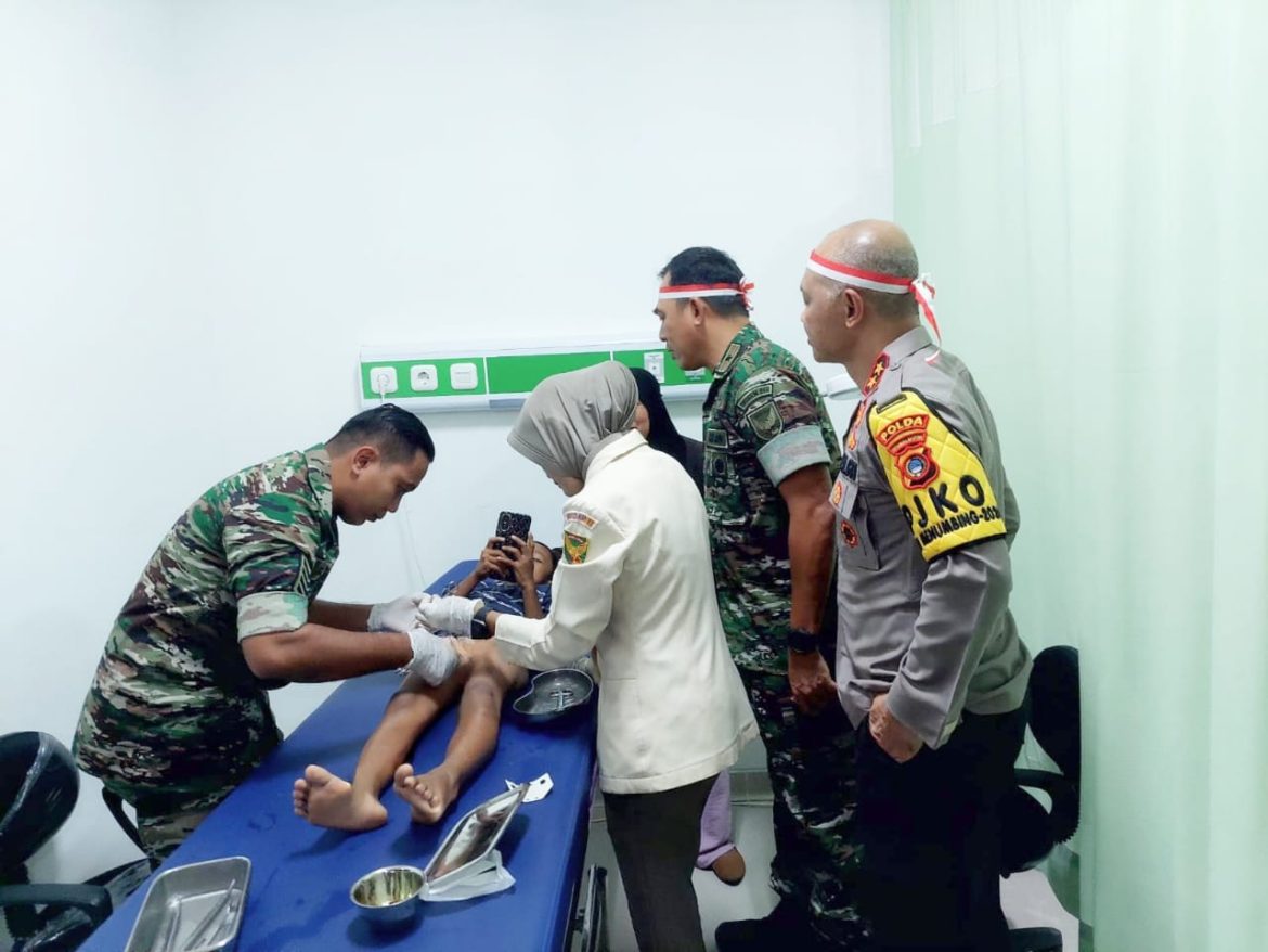 Korem 045/Gaya Gelar Baksos dan Bakti Kesehatan Dalam Rangka HUT Ke-79 TNI Tahun 2024