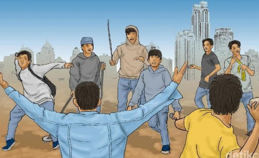 Seminggu Patroli Rutin Kewilayahan, Polres Metro Tangerang Amankan 8 Remaja Hendak Tawuran Membawa Sajam