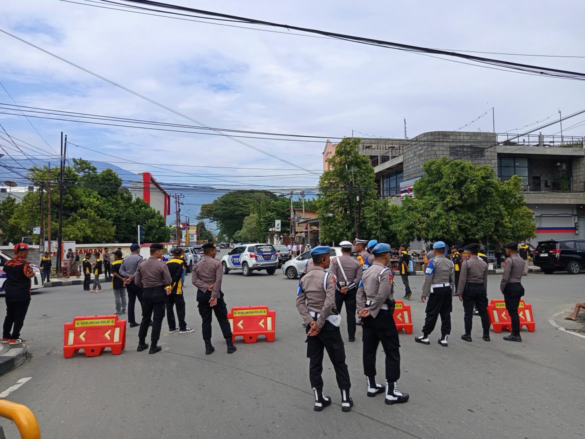 Polda Sulteng Perketat Pengamanan KPU Jelang Pengundian Nomor Urut