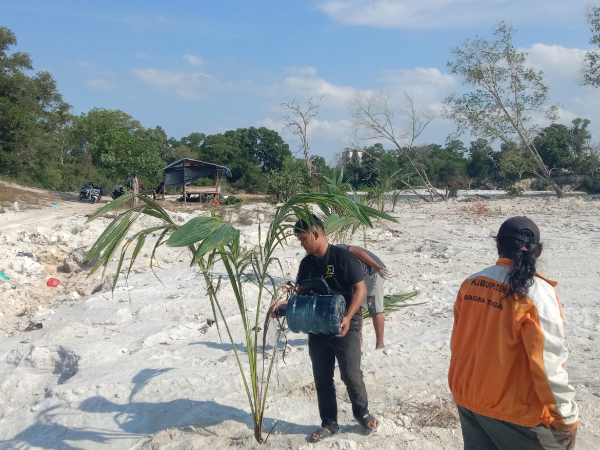 Melalui Program Praja Wibawa Green Sport Center, Sat Pol PP Provinsi Kepulauan Bangka Belitung Ubah Kolong Sepritus Jadi Tempat Wisata