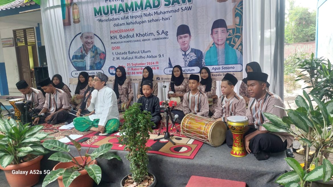 Peringatan Maulid Nabi Muhammad SAW SMPN 1 Rajeg kabupaten Tangerang Berjalan Penuh Khidmat