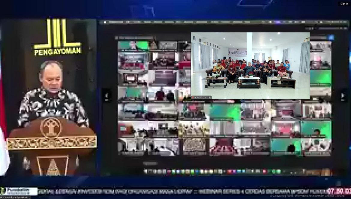 BPSDM Hukum dan HAM Gelar Webinar Series Ke-4: Jabatan Fungsional sebagai Investasi Masa Depan Organisasi