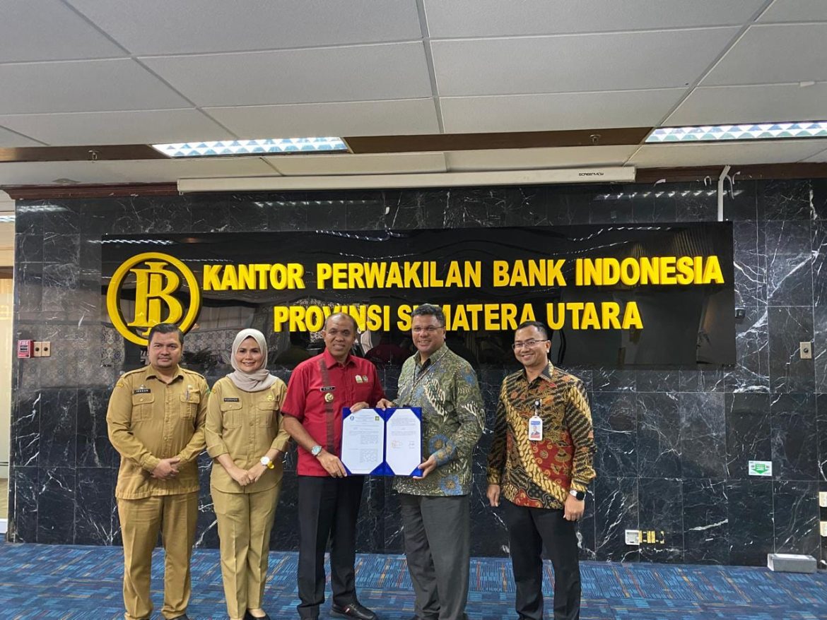 Pj. Bupati Langkat Teken Nota Kesepahaman dengan BI Sumut: Dukung Penerapan “Close Loop” untuk Pertanian Berkelanjutan.
