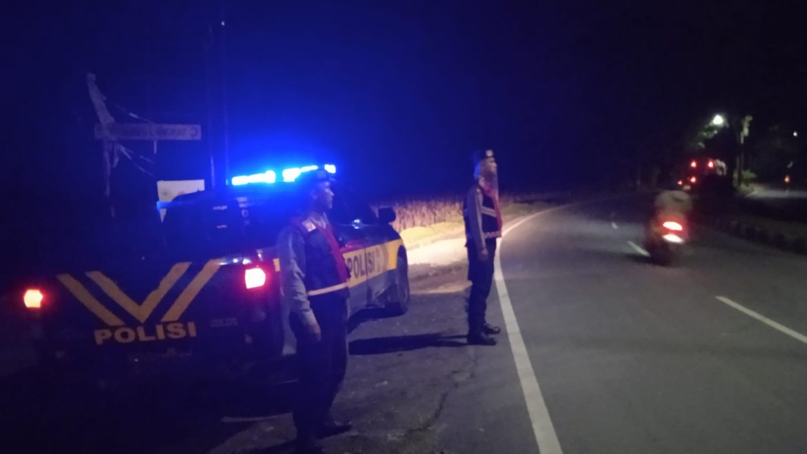 Patroli Kota Presisi Samapta Polres Langkat, Imbau Warga Jaga Kondusifitas Kamtibmas.