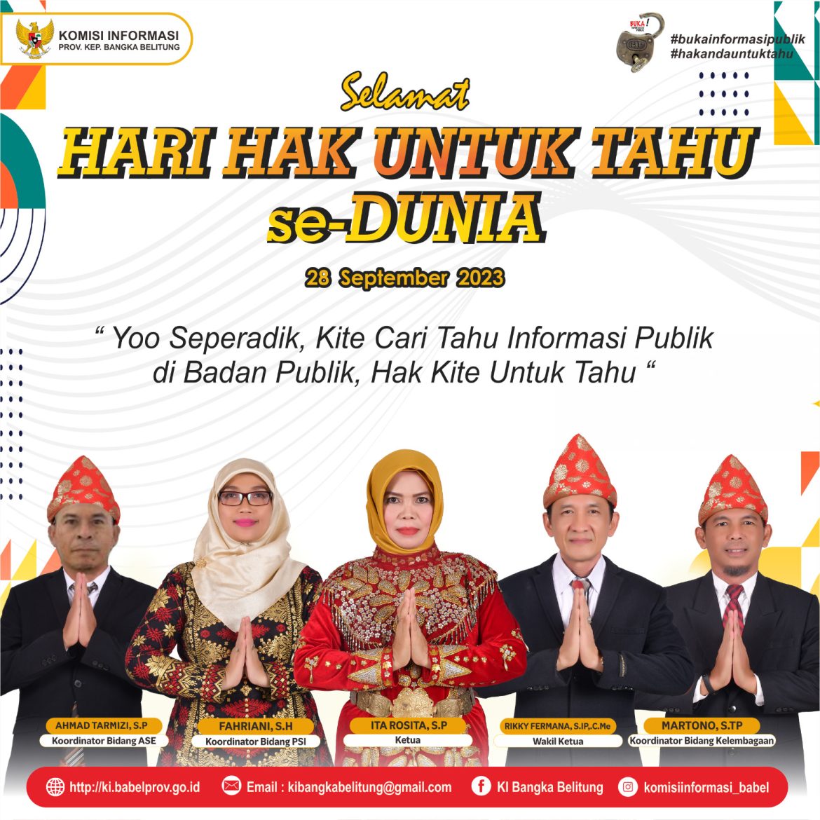 Hari Hak untuk Tahu: Komisi Informasi Babel Dorong Transparansi dan Partisipasi Masyarakat”
