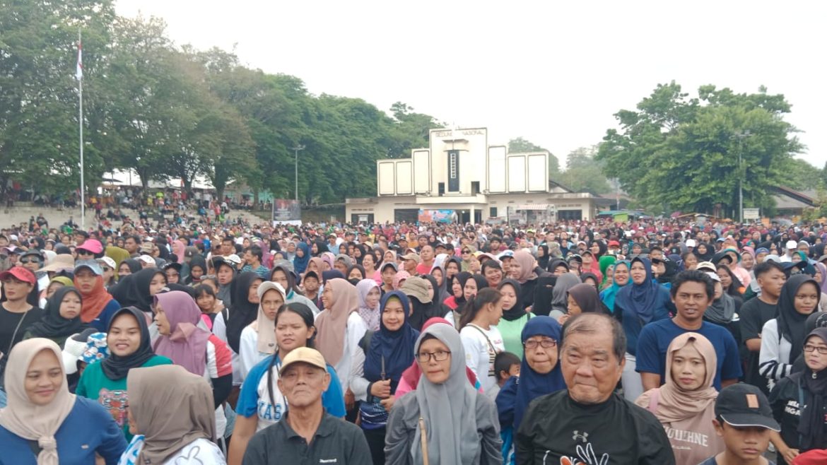 Tanjungpandan, Jalan Santai Garuda Jaya HUT TNI ke-79 Menjadikan
